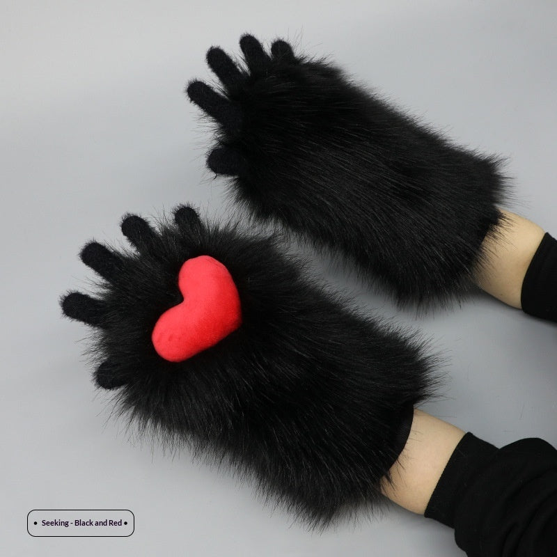 Plush-style Animal Costume Claw Gloves For Women - My Store - Flyclothing LLC