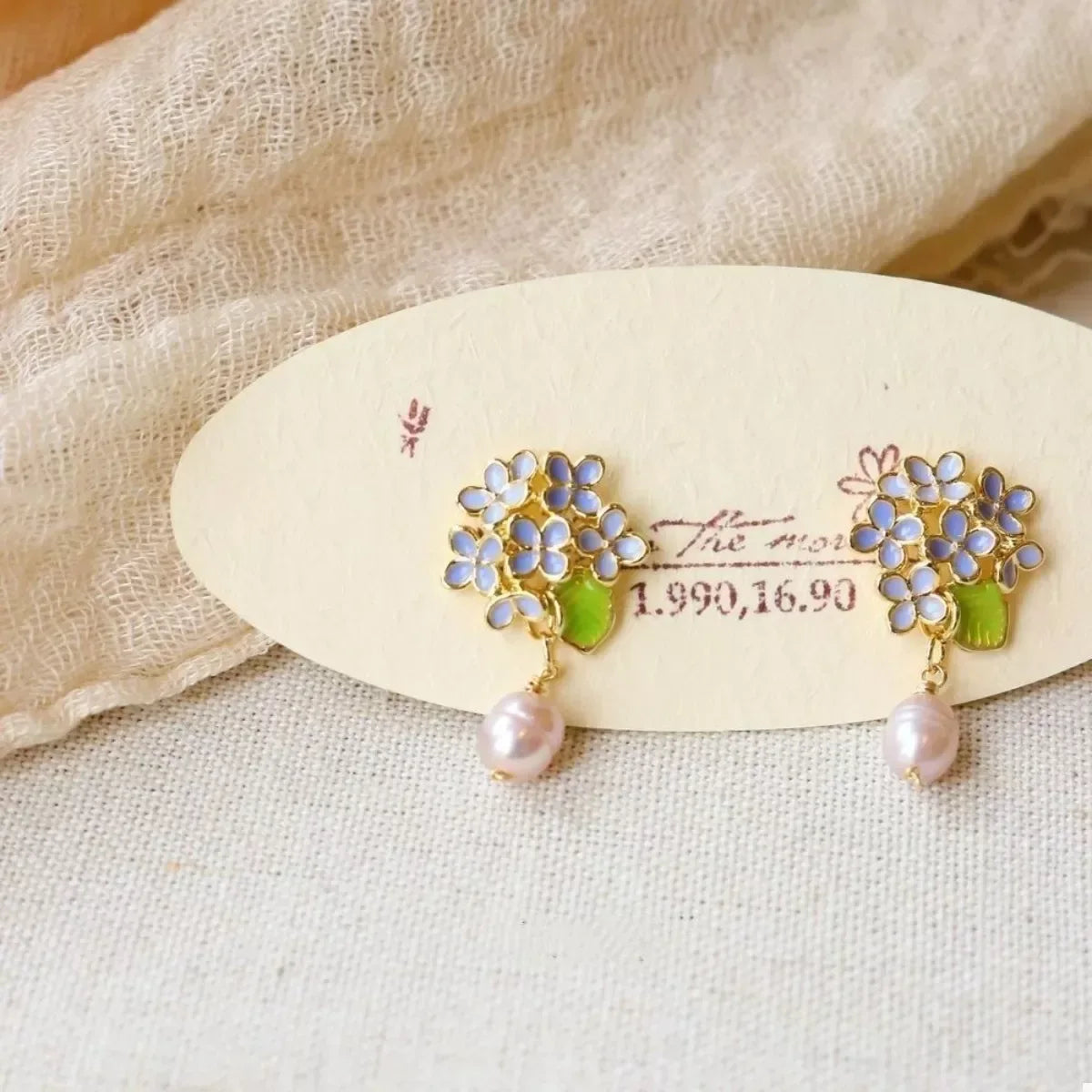 Flower Pearl Drop Earrings - Trendsi - Flyclothing LLC