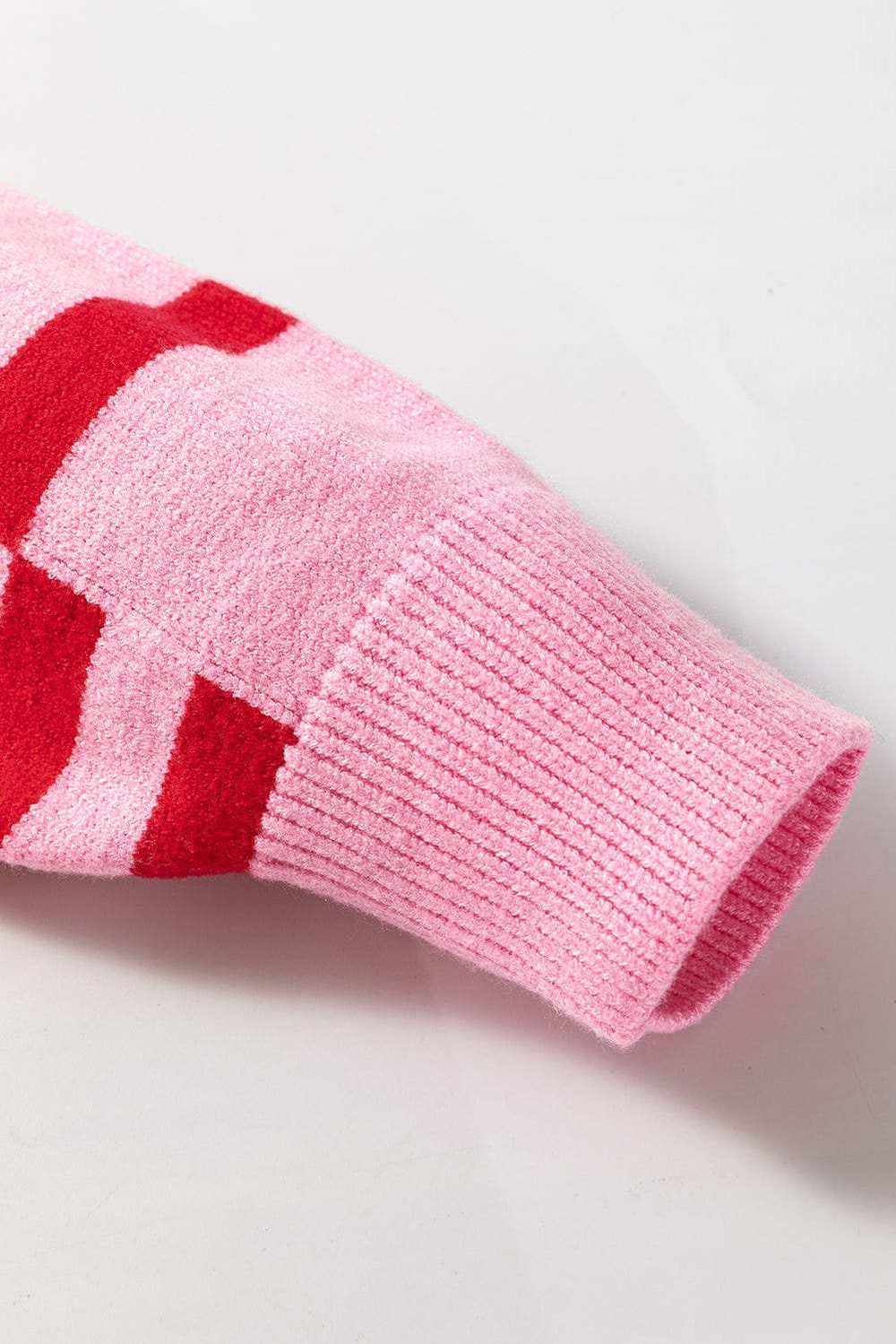 Striped Round Neck Dropped Shoulder Sweater - Trendsi - Flyclothing LLC