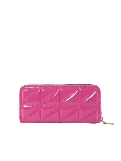 PU Leather Solid Color Wallet - Trendsi