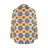 Baha Ranch Colores de Mexico Blue Yellow Mexican Floral Blazer