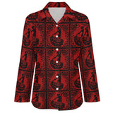 Baha Ranch Colores de Mexico Flamenco Dancer Button Up Shirt
