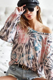 BiBi Tie Dye Terry Knit Terry Top - Trendsi