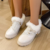 Round Toe Block Heels Boots - Trendsi - Flyclothing LLC