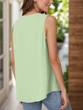 Full Size Ruched V-Neck Tank - Trendsi - Flyclothing LLC