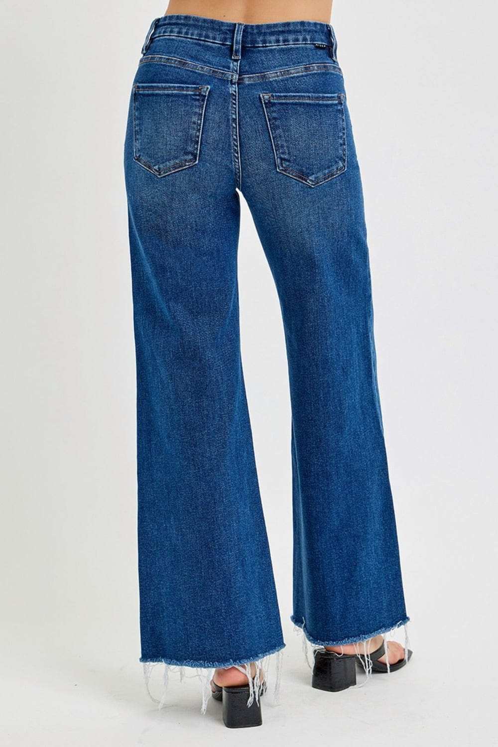 RISEN Tummy Control High Rise Wide Leg Jeans - Trendsi - Flyclothing LLC
