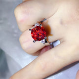 5 Carat Moissanite 925 Sterling Silver Ring - Trendsi - Flyclothing LLC