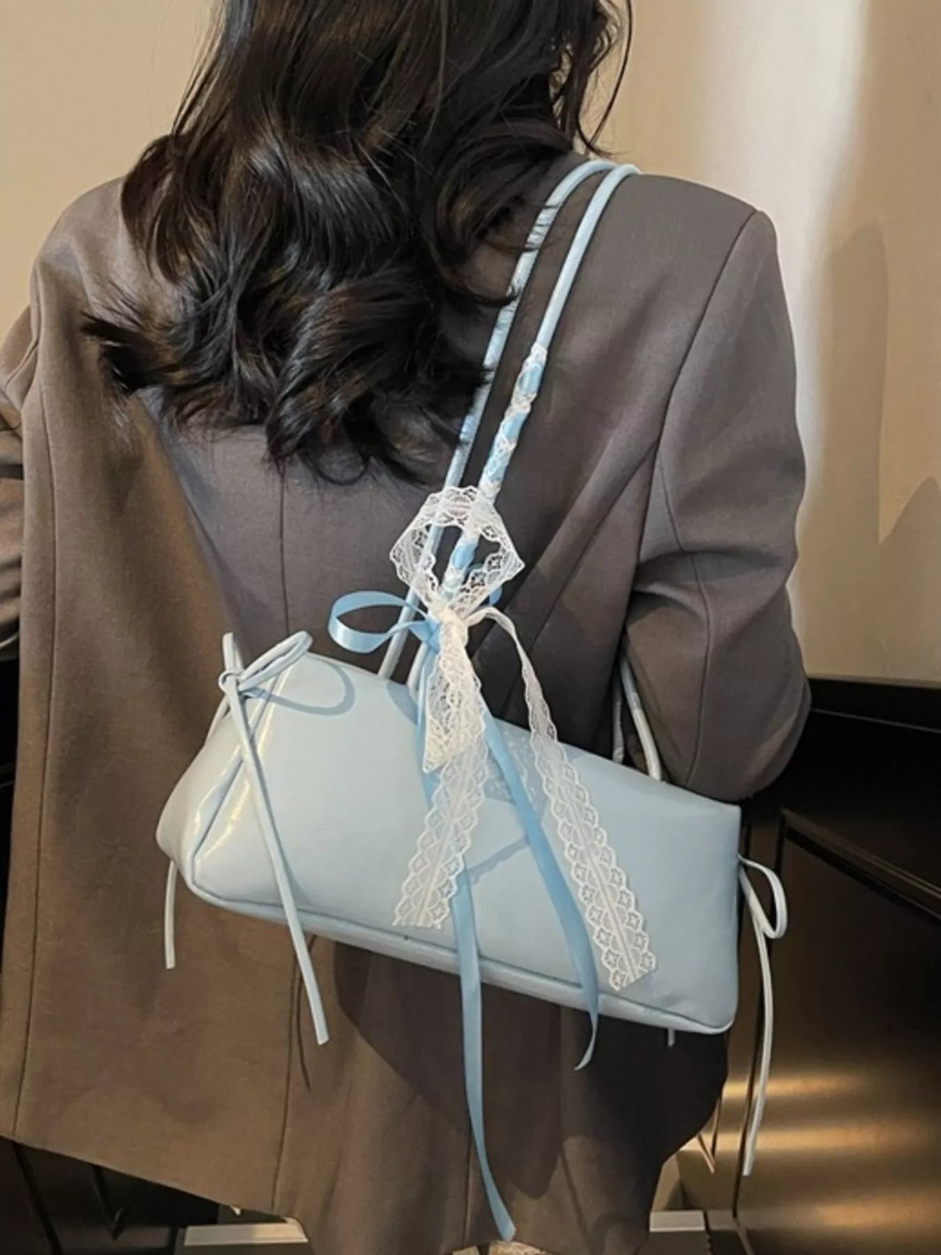 PU Leather Shoulder Bag - Trendsi - Flyclothing LLC