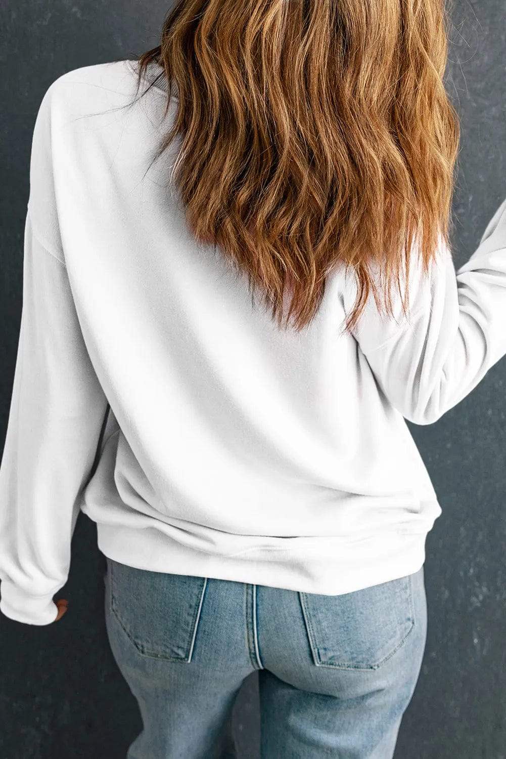 Leopard Round Neck Long Sleeve Sweatshirt - Trendsi - Flyclothing LLC