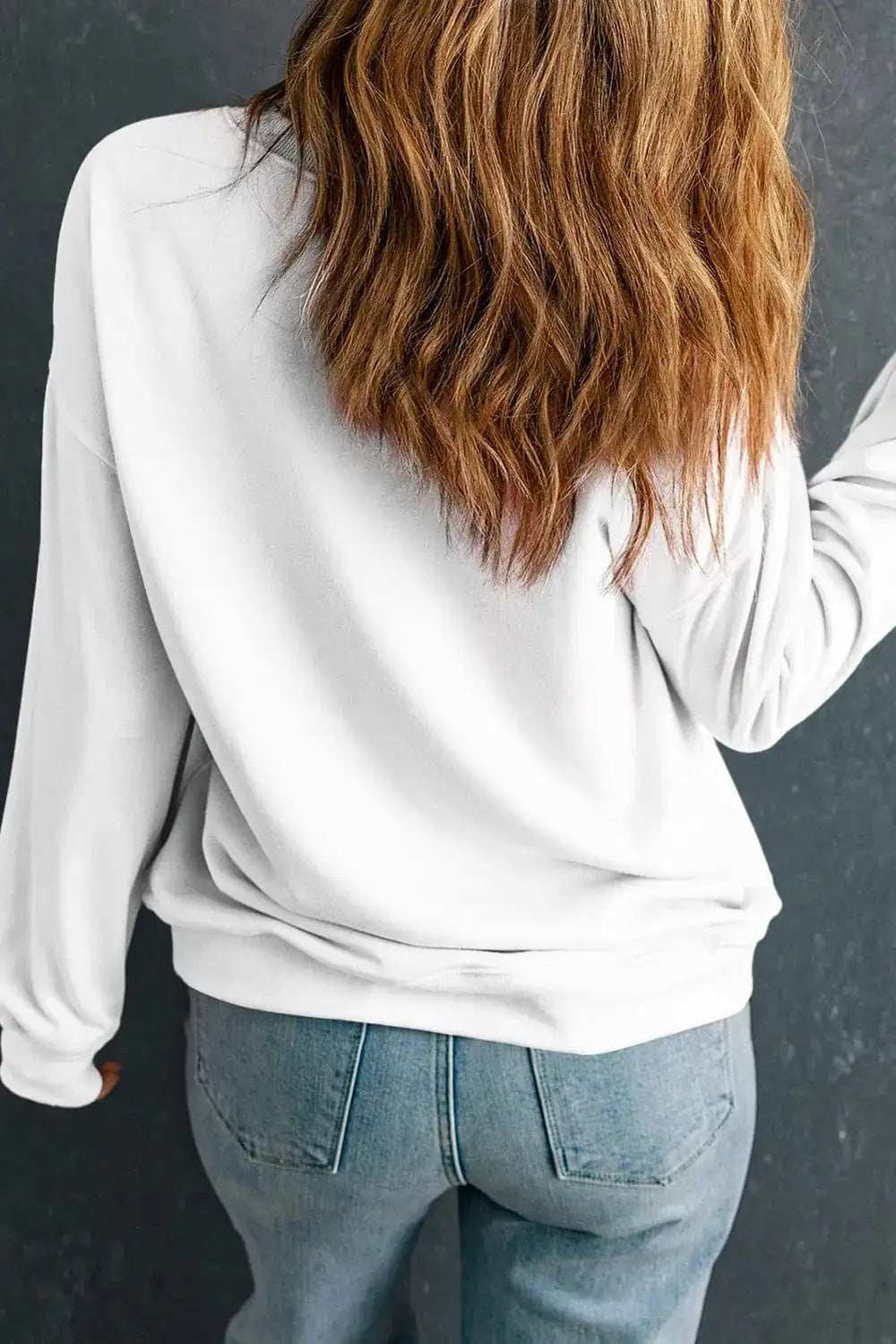 Leopard Round Neck Long Sleeve Sweatshirt - Trendsi - Flyclothing LLC