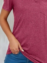 Johnny Collar Short Sleeve Top - Trendsi - Flyclothing LLC