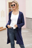 Open Front Long Sleeve Cardigan - Trendsi - Flyclothing LLC