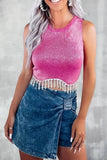 Zip Back Denim Skort - Trendsi