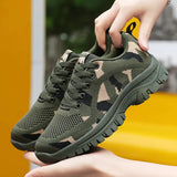 Camouflage Lace Up Mesh Breathable Athletic - Trendsi - Flyclothing LLC