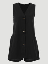 Full Size Button Up Top and Shorts Set - Trendsi - Flyclothing LLC