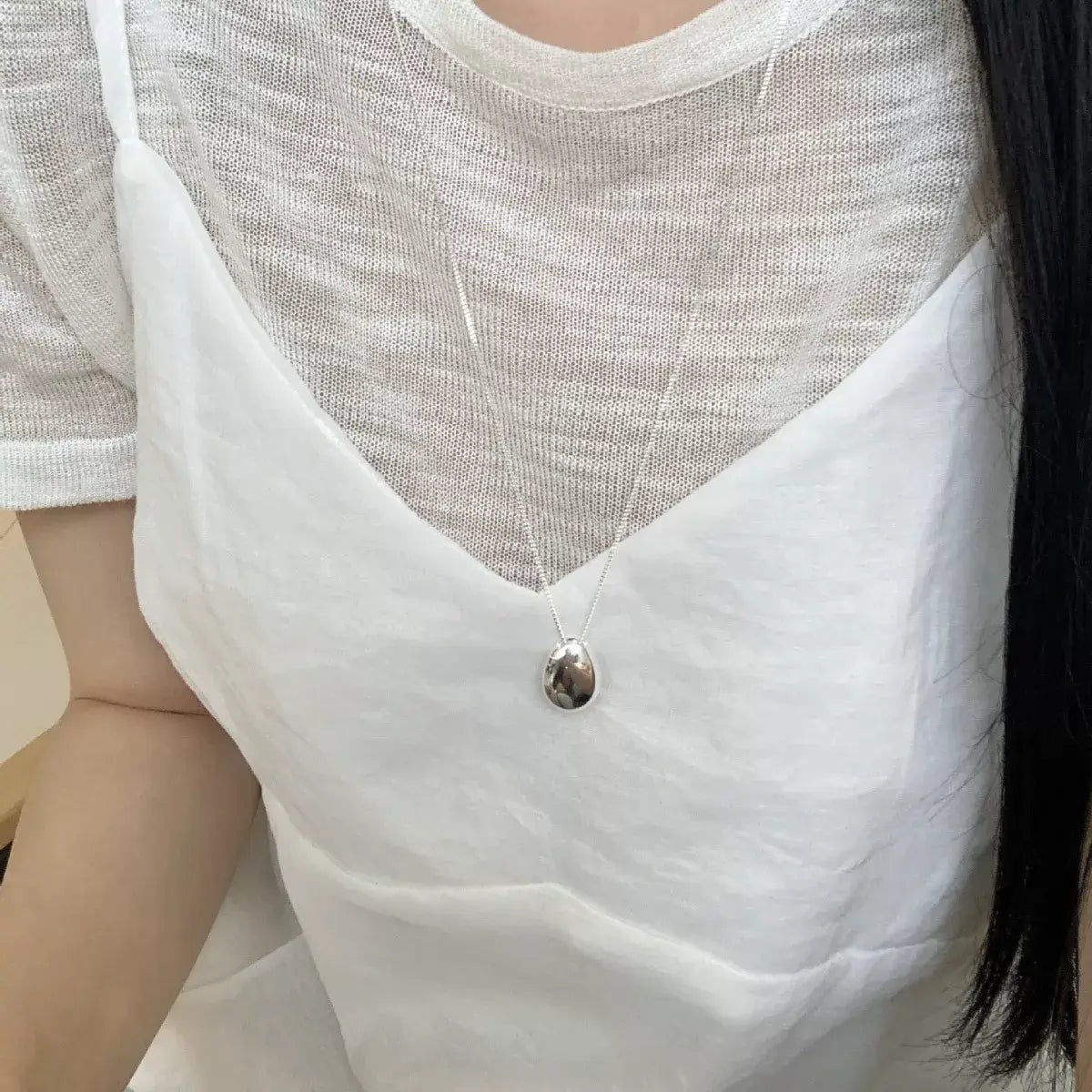 925 Sterling Silver Pendant Necklace - Trendsi - Flyclothing LLC