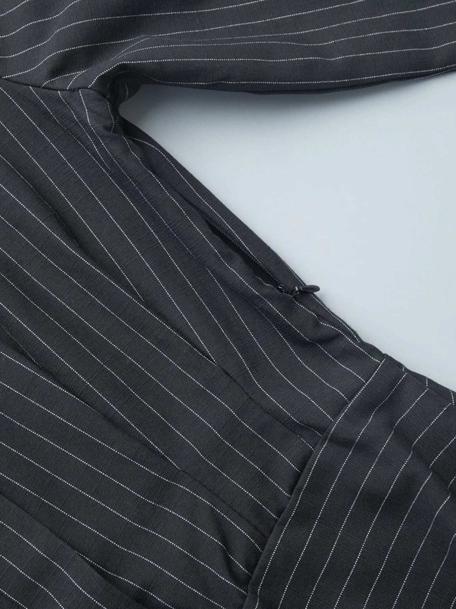Striped Long Sleeve Shirt Dress - Trendsi - Flyclothing LLC