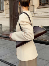 V-Neck Button-Up Blazer with Structured Shoulders - Trendsi - Flyclothing LLC