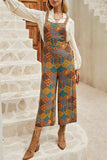 Floral Crisscross Strap Wide Leg Overalls - Trendsi - Flyclothing LLC