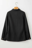 Textured Collared Neck Long Sleeve Shirt - Trendsi - Flyclothing LLC