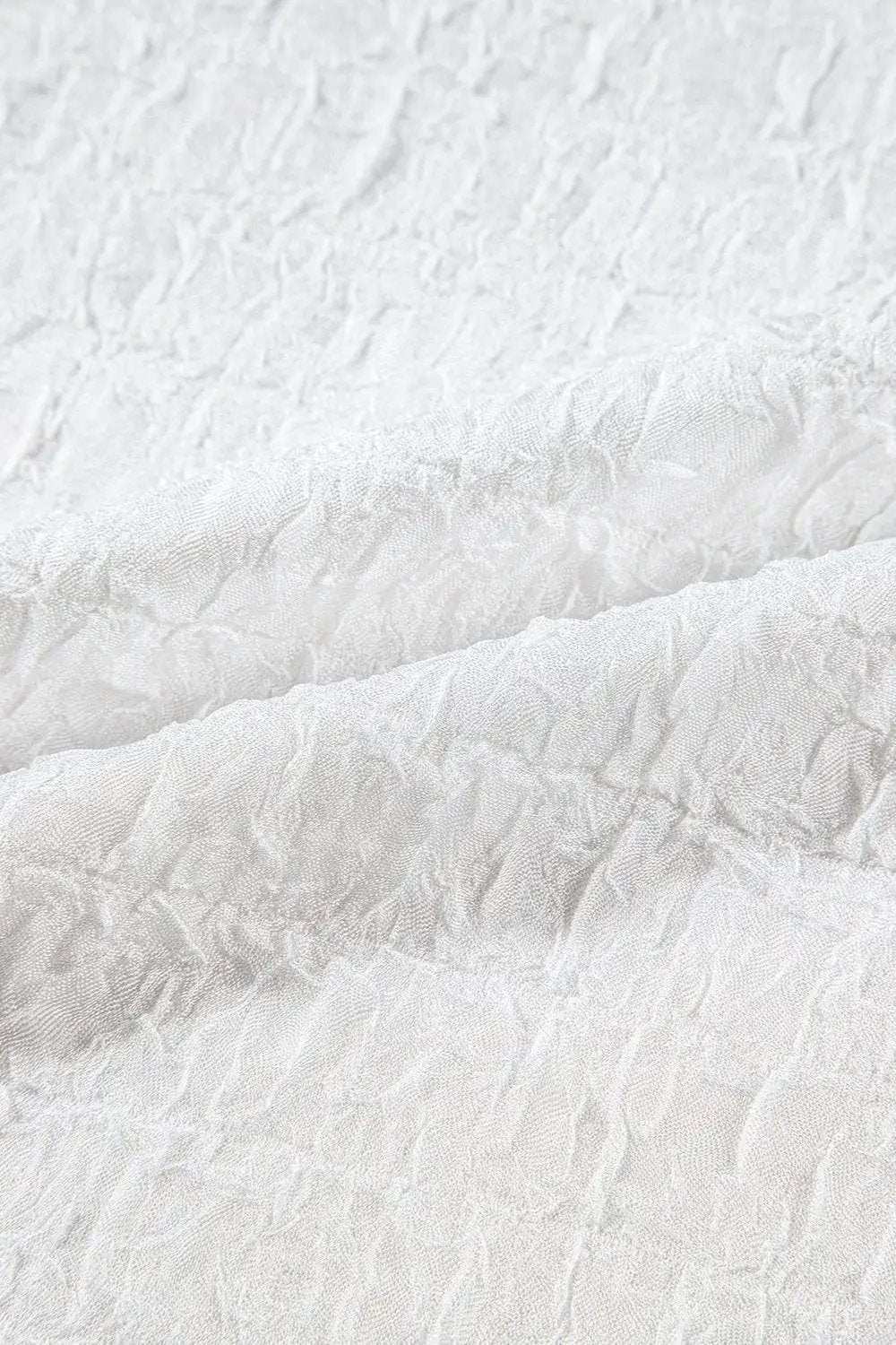 Sequin Flower Mock Neck Half Sleeve Blouse - Trendsi - Flyclothing LLC