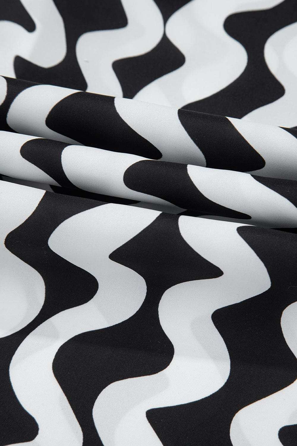 Button Down Contrast Striped Cover-Up - Trendsi - Flyclothing LLC