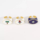 18K Gold-Plated Open Ring - Trendsi - Flyclothing LLC