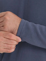 Men's Collared Neck Long Sleeve Polo - Trendsi - Flyclothing LLC