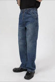 Mid Rise Baggy Jeans with Pockets - Trendsi