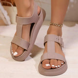 Open Toe Platform Sandals - Trendsi - Flyclothing LLC