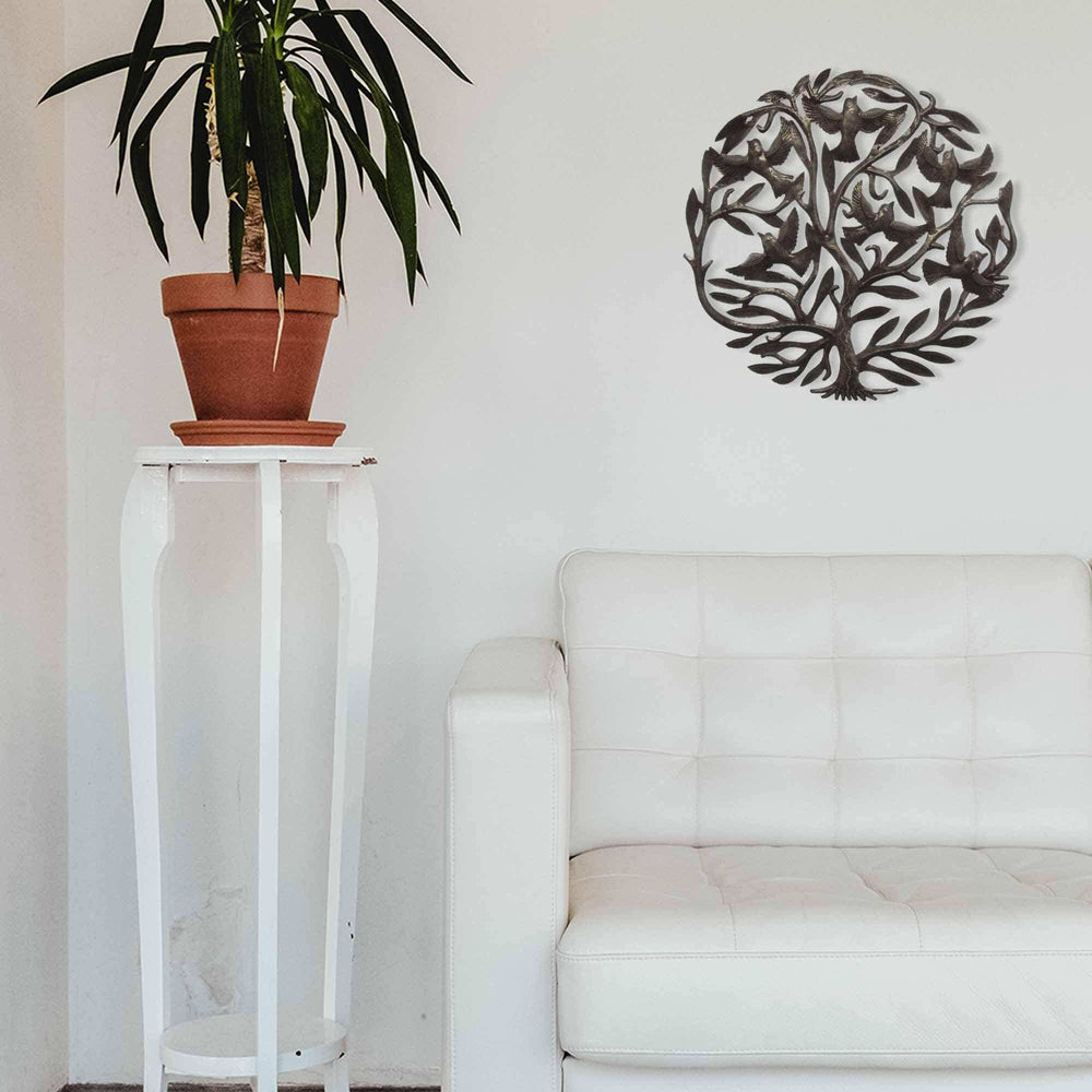 Steel Drum Art - 24 inch Tree of Life - Croix des Bouquets - Croix des Bouquets - Flyclothing LLC