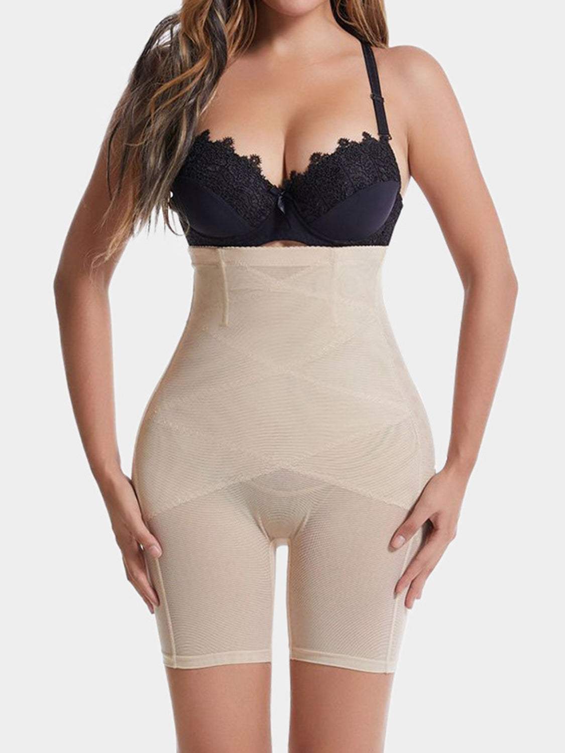 Full Size High Waist Butt Lifting Shaping Shorts - Trendsi - Flyclothing LLC