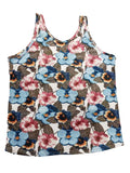 Printed Scoop Neck Wide Strap Tank - Trendsi
