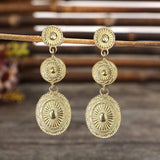 Vintage Alloy Dangle Earrings - Trendsi