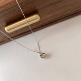 925 Sterling Silver Heart Necklace - Trendsi - Flyclothing LLC