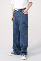 Wide Leg Jeans with Pockets - Trendsi - Flyclothing LLC