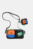 Himawari Removable Strap Nylon Crossbody Bag with EarPods Bag - Trendsi