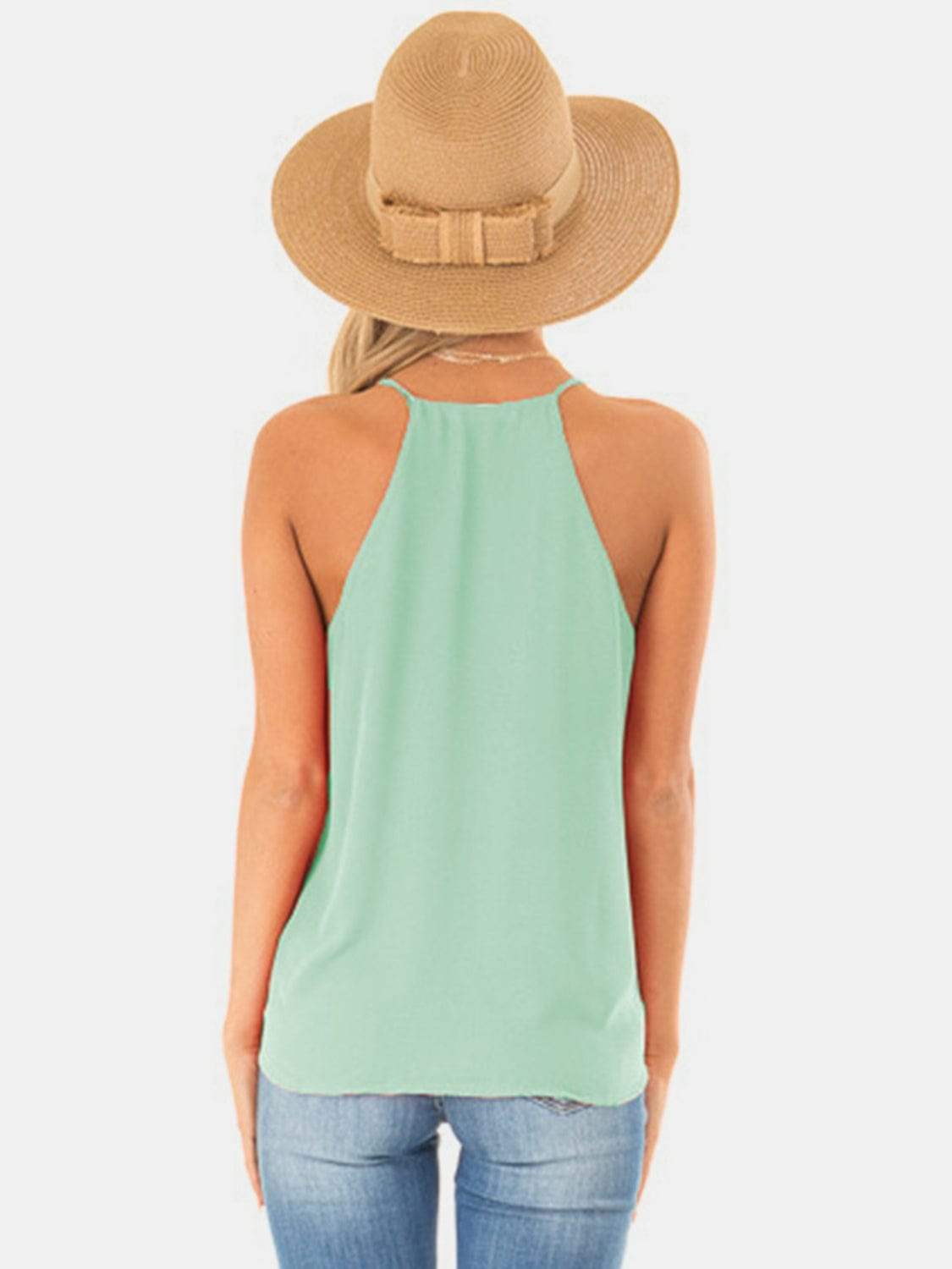 Full Size Surplice Spaghetti Strap Top - Trendsi - Flyclothing LLC
