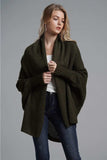 Open Front Batwing Sleeve Cardigan - Trendsi - Flyclothing LLC