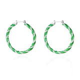 Christmas Twisted Hoop Earrings - Trendsi - Flyclothing LLC