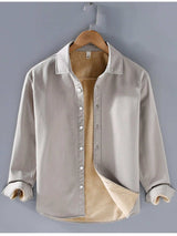 Men's Plus Size Button Up Long Sleeve Shirt - Trendsi - Flyclothing LLC