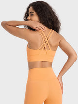 Crisscross Scoop Neck Active Tank - Trendsi - Flyclothing LLC