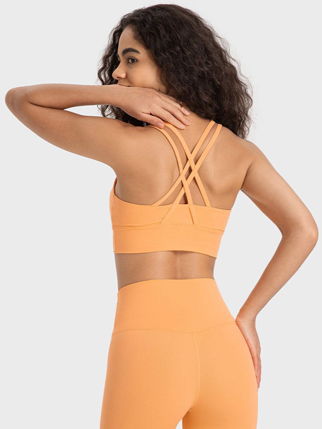 Crisscross Scoop Neck Active Tank - Trendsi - Flyclothing LLC