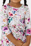 Midnight Rain 3/4 Sleeve Pocket Twirl Dress - Mila & Rose ®