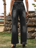 Distressed Jeans with Pockets - Trendsi - Flyclothing LLC