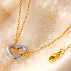 18K Gold-Plated Heart Bracelet - Trendsi