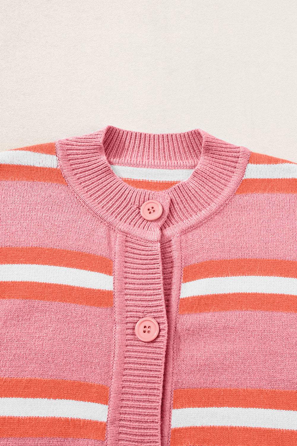 Striped Button Down Long Sleeve Cardigan - Trendsi - Flyclothing LLC
