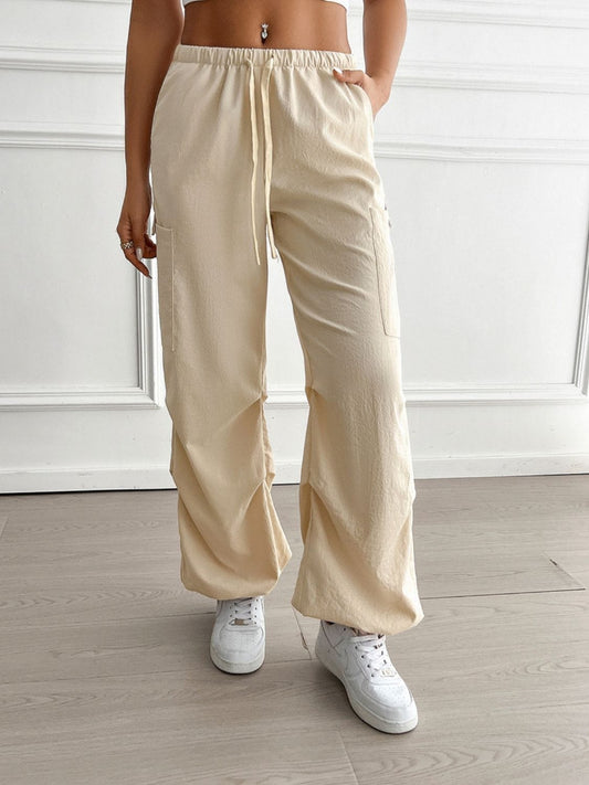 Devine Drawstring Joggers with Pockets - Trendsi