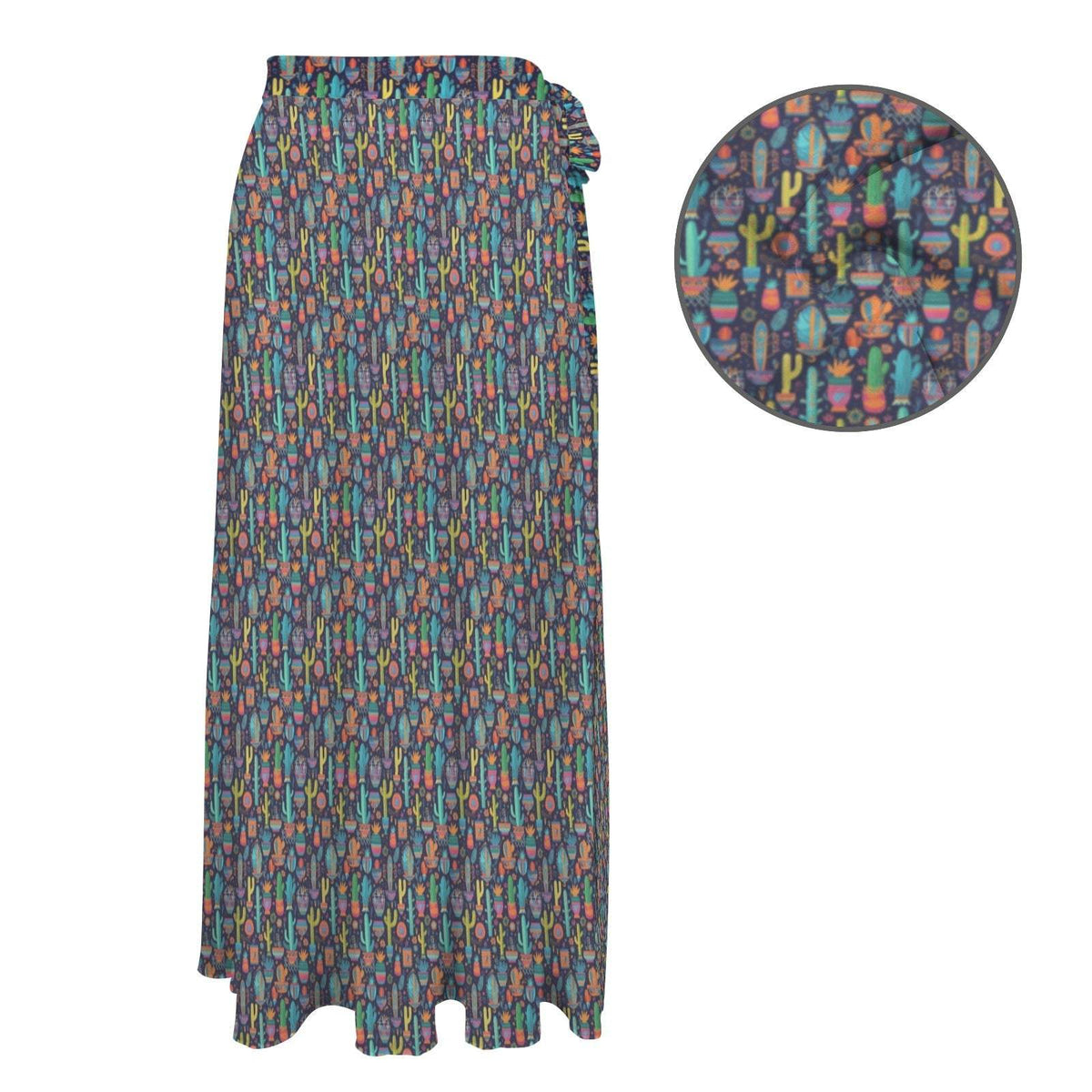 Baha Ranch Cactus Crazy Beach Coverup Skirt - Baha Ranch Western Wear - Flyclothing LLC