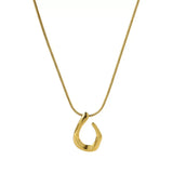18K Gold-Plated Geometric Necklace - Trendsi - Flyclothing LLC